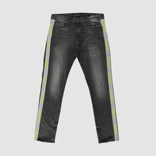 Guess - Reflective Tape Slim Tapered Mens Denim