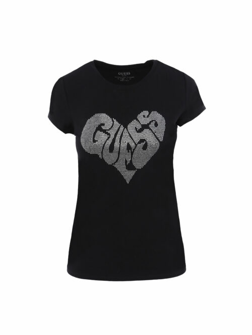 Guess - Ladies Short Sleeve Heart Tee