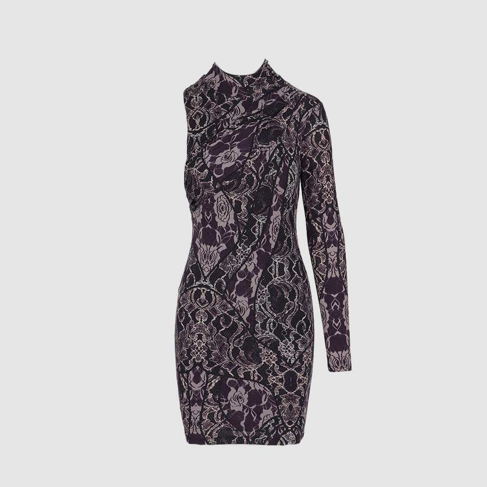 Guess - Ladies Long Sleeve One Shoulder Hope Dress