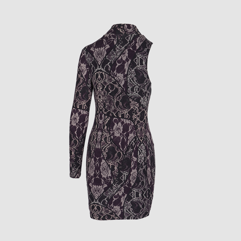 Guess - Ladies Long Sleeve One Shoulder Hope Dress - Image 3